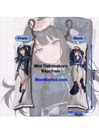 Lycoris Recoil Takina Inoue Mini Dakimakura Keychain Phone Strap Lycoris Recoil Takina Inoue Mini Dakimakura Keychain Phone Strap