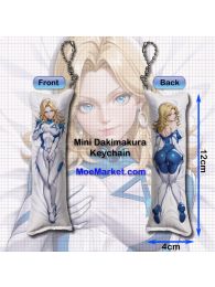 Marvel Rivals Invisible Woman Sue Storm Mini Dakimakura Keychain Phone Strap Marvel Rivals Invisible Woman Sue Storm Mini Dakimakura Keychain Phone Strap