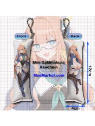 Blue Archive Magical Shimiko Mini Dakimakura Keychain Phone Strap Blue Archive Magical Shimiko Mini Dakimakura Keychain Phone Strap