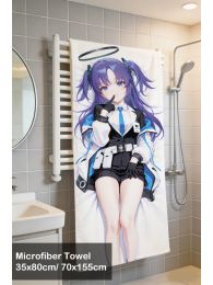 Blue Archive Hayase Yuuka Microfiber Hand and Bath Towel Blue Archive Hayase Yuuka Microfiber Hand and Bath Towel