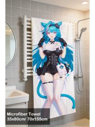 Neverness to Everness Mint Microfiber Hand and Bath Towel Neverness to Everness Mint Microfiber Hand and Bath Towel