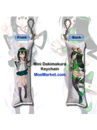 Boku no Hero Academia Tsuyu Asui Mini Dakimakura Keychain Phone Strap Boku no Hero Academia Tsuyu Asui Mini Dakimakura Keychain Phone Strap