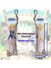 Dr. Stone Kohaku Mini Dakimakura Keychain Phone Strap Dr. Stone Kohaku Mini Dakimakura Keychain Phone Strap