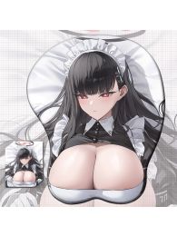 Blue Archive Tsukatsuki Rio 3D Wrist Rest Oppai Mouse Pad Blue Archive Tsukatsuki Rio 3D Wrist Rest Oppai Mouse Pad