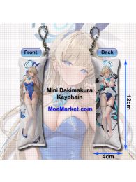 Blue Archive Ichinose Asuna Mini Dakimakura Keychain Phone Strap Blue Archive Ichinose Asuna Mini Dakimakura Keychain Phone Strap