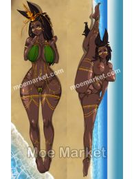 Original Character African Goddess Dakimakura Hugging Body Pillow Cover Original Character African Goddess Dakimakura Hugging Body Pillow Cover