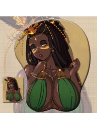 Original Character African Goddess 3D Wrist Rest Oppai Mouse Pad Original Character African Goddess 3D Wrist Rest Oppai Mouse Pad