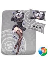 NieR: Automata - 2B Anime Bed Sheet or Duvet Cover NieR: Automata - 2B Anime Bed Sheet or Duvet Cover