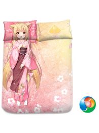 Konohana Kitan Yuzu Anime Bed Sheet or Duvet Cover Konohana Kitan Yuzu Anime Bed Sheet or Duvet Cover