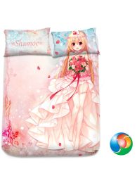 Shamoe Wedding Dress Anime Bed Sheet or Duvet Cover Shamoe Wedding Dress Anime Bed Sheet or Duvet Cover