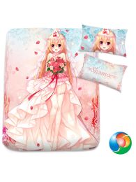 Shamoe Wedding Dress Anime Bed Sheet or Duvet Cover Shamoe Wedding Dress Anime Bed Sheet or Duvet Cover