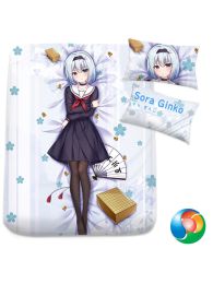The Ryuo's Work is Never Done! Ginko Sora Anime Sheet or Duvet Cover Bedding Set The Ryuo's Work is Never Done! Ginko Sora Anime Sheet or Duvet Cover Bedding Set