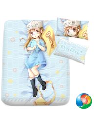 Hataraku Saibou (Cells at work!) Platelet Anime Bed Sheet or Duvet Cover Hataraku Saibou (Cells at work!) Platelet Anime Bed Sheet or Duvet Cover