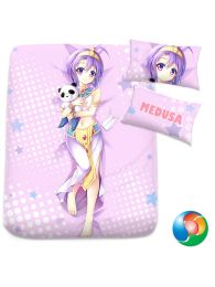 Jashin-chan Dropkick Medusa Anime Bed Sheet or Duvet Cover Jashin-chan Dropkick Medusa Anime Bed Sheet or Duvet Cover