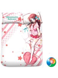Zombieland Saga Sakura Minamoto Anime Bed Sheet or Duvet Cover Zombieland Saga Sakura Minamoto Anime Bed Sheet or Duvet Cover