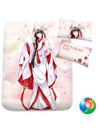 Azur Lane Takao Wedding Skin Anime Bed Sheet or Duvet Cover Azur Lane Takao Wedding Skin Anime Bed Sheet or Duvet Cover