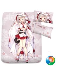 Azur Lane Yuudachi Wedding Skin Anime Bed Sheet or Duvet Cover Azur Lane Yuudachi Wedding Skin Anime Bed Sheet or Duvet Cover