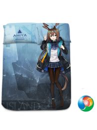 Arknights Amiya Anime Bed Sheet or Duvet Cover Arknights Amiya Anime Bed Sheet or Duvet Cover