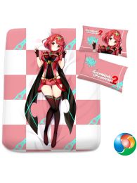 Xenoblade Chronicles 2 Pyra Anime Bed Sheet or Duvet Cover Xenoblade Chronicles 2 Pyra Anime Bed Sheet or Duvet Cover