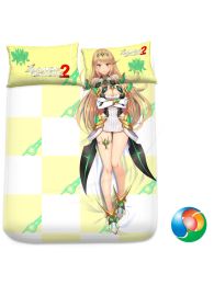 Xenoblade Chronicles 2 Mythra Anime Bed Sheet or Duvet Cover Xenoblade Chronicles 2 Mythra Anime Bed Sheet or Duvet Cover