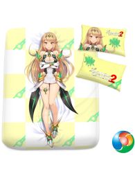 Xenoblade Chronicles 2 Mythra Anime Bed Sheet or Duvet Cover Xenoblade Chronicles 2 Mythra Anime Bed Sheet or Duvet Cover