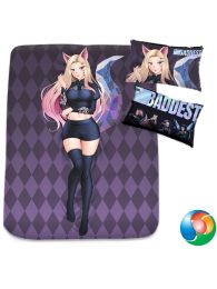 League of Legends KDA The Baddest Ahri Anime Bed Sheet or Duvet Cover League of Legends KDA The Baddest Ahri Anime Bed Sheet or Duvet Cover