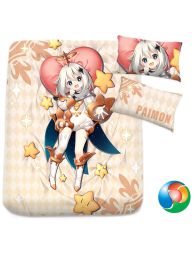 Genshin Impact Paimon Anime Bed Sheet or Duvet Cover Genshin Impact Paimon Anime Bed Sheet or Duvet Cover