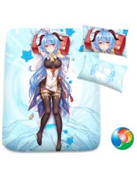 Genshin Impact Ganyu Anime Bed Sheet or Duvet Cover Genshin Impact Ganyu Anime Bed Sheet or Duvet Cover