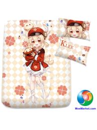 Genshin Impact Klee Anime Bed Sheet or Duvet Cover Genshin Impact Klee Anime Bed Sheet or Duvet Cover