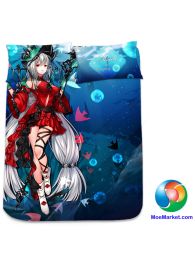 Arknights Skadi Anime Bed Sheet or Duvet Cover Arknights Skadi Anime Bed Sheet or Duvet Cover