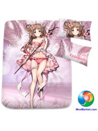 Arknights Eyjafjalla Summer Skin Anime Bed Sheet or Duvet Cover Arknights Eyjafjalla Summer Skin Anime Bed Sheet or Duvet Cover