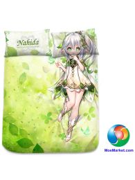 Genshin Impact Nahida Anime Bed Sheet or Duvet Cover Genshin Impact Nahida Anime Bed Sheet or Duvet Cover