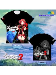 Xenoblade Chronicles 2 Pyra Double Sided Full Graphic T-Shirt Xenoblade Chronicles 2 Pyra Double Sided Full Graphic T-Shirt