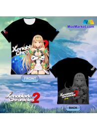 Xenoblade Chronicles 2 Mythra Double Sided Full Graphic T-Shirt Xenoblade Chronicles 2 Mythra Double Sided Full Graphic T-Shirt