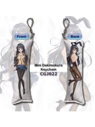 Rascal Does Not Dream of Bunny Girl Senpai Mai Sakurajima Mini Dakimakura Keychain Phone Strap Rascal Does Not Dream of Bunny Girl Senpai Mai Sakurajima Mini Dakimakura Keychain Phone Strap