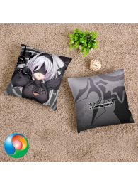 NieR: Automata 2B Throw Pillow Cover NieR: Automata 2B Throw Pillow Cover