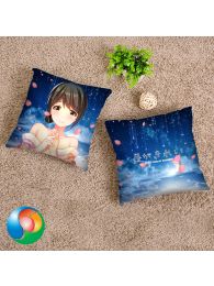 Tsuki ga Kirei Akane Mizuno Throw Pillow Cover Tsuki ga Kirei Akane Mizuno Throw Pillow Cover