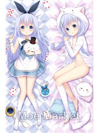Is the Order a Rabbit? Chino Kafuu Dakimakura Hugging Pillow Cover Is the Order a Rabbit? Chino Kafuu Dakimakura Hugging Pillow Cover