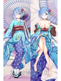 Re:Zero REM Kimono Bathrobe Dakimakura Hugging Pillow Cover Re:Zero REM Kimono Bathrobe Dakimakura Hugging Pillow Cover