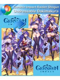 Genshin Impact Raiden Shogun Undressable Dakimakura Hugging Body Pillow Cover Genshin Impact Raiden Shogun Undressable Dakimakura Hugging Body Pillow Cover