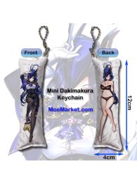 Genshin Impact Clorinde Mini Dakimakura Keychain Phone Strap Genshin Impact Clorinde Mini Dakimakura Keychain Phone Strap