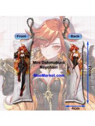 Genshin Impact Mavuika Mini Dakimakura Keychain Phone Strap Genshin Impact Mavuika Mini Dakimakura Keychain Phone Strap