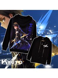 Sword Art Online Kirito Full Color Zip-Up Hoodie Sweatshirt Sword Art Online Kirito Full Color Zip-Up Hoodie Sweatshirt