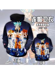 DragonBall Goku Color Pullover Hoodie Sweatshirt DragonBall Goku Color Pullover Hoodie Sweatshirt