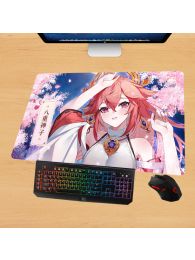 Genshin Impact Yae Miko Gaming Mouse Pad Desk Pad Playmat Genshin Impact Yae Miko Gaming Mouse Pad Desk Pad Playmat