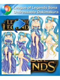League of Legends Sona Undressable Dakimakura Hugging Pillow Cover League of Legends Sona Undressable Dakimakura Hugging Pillow Cover