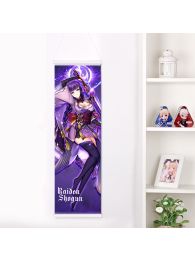 Genshin Impact Baal Raiden Shogun Life-Size Fabric Wall Scroll Genshin Impact Baal Raiden Shogun Life-Size Fabric Wall Scroll
