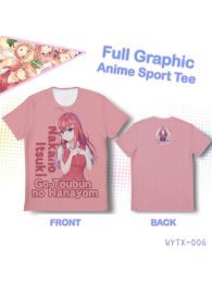 5-toubun no Hanayome Itsuki Nakano Double-sided Full Graphic T-shirt 5-toubun no Hanayome Itsuki Nakano Double-sided Full Graphic T-shirt