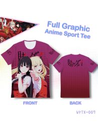 Kakegurui Double-sided Full Graphic T-shirt Kakegurui Double-sided Full Graphic T-shirt