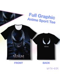 Marvel Spider-Man Venom Double-sided Full Graphic T-shirt Marvel Spider-Man Venom Double-sided Full Graphic T-shirt